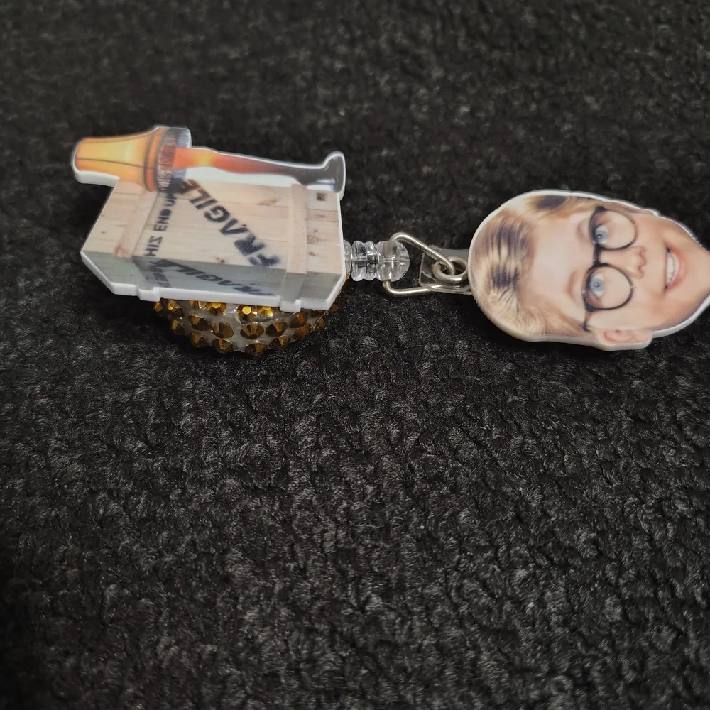 A Christmas Story Retractable Badge Reel Cute Holiday Badge Work Id Id Holder